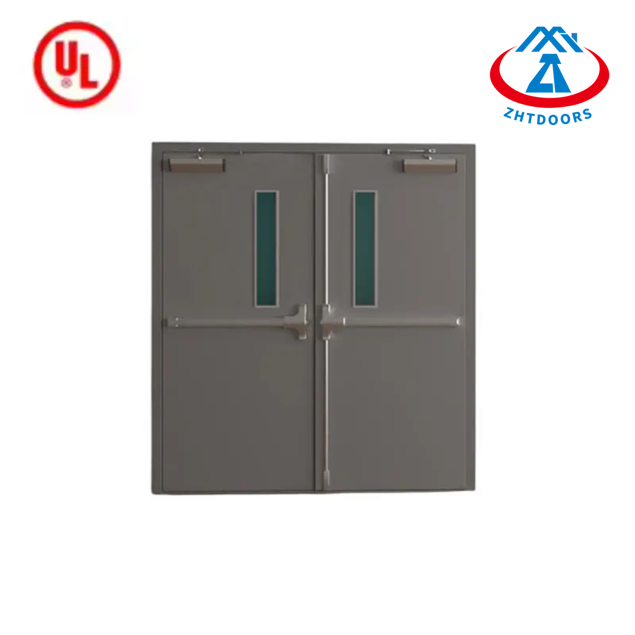 China Factory Manufacturer Commercial UL Approved 3 Hours Double Frame Fire Resistant Doors