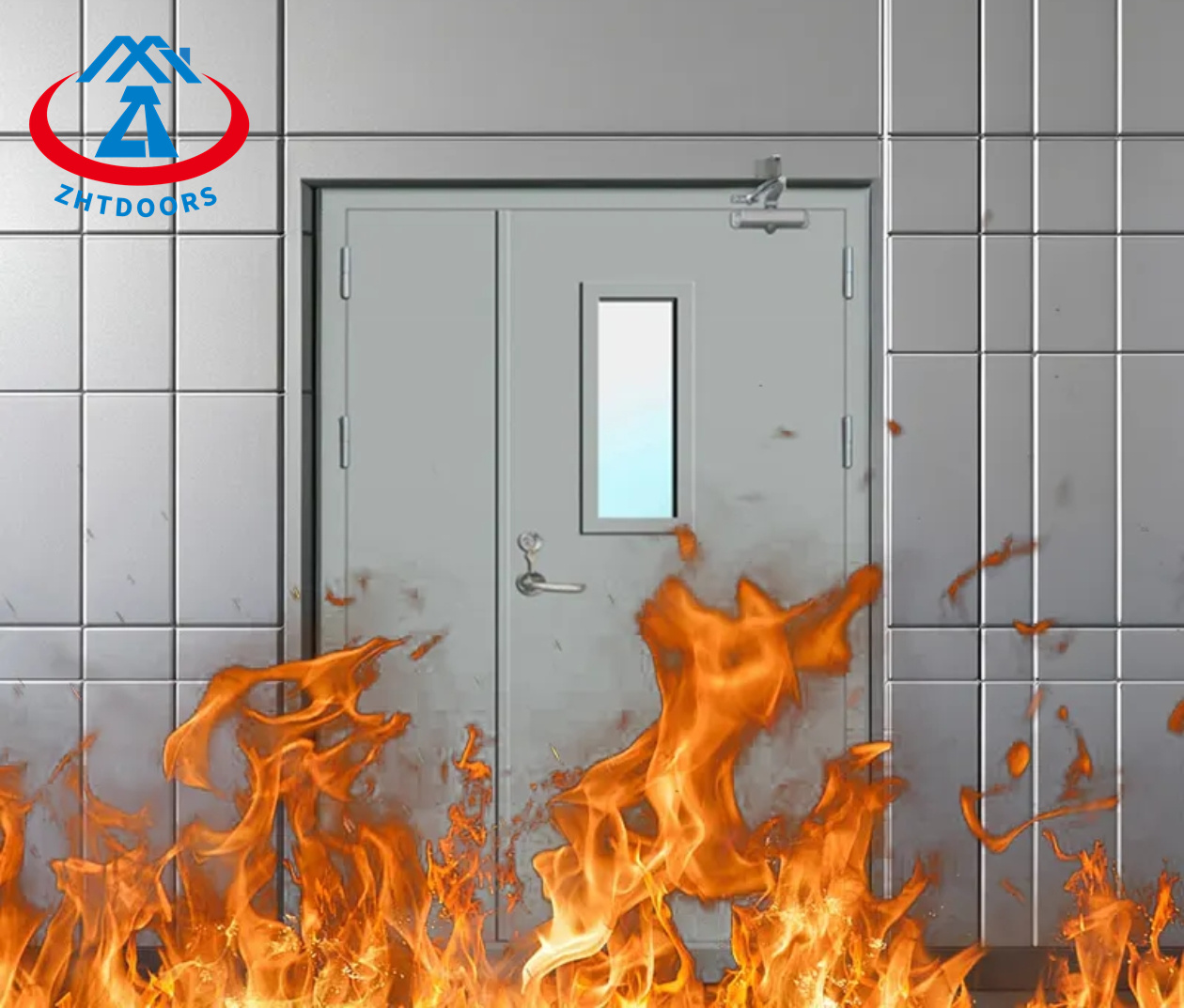 Custom Made 60 Minute AS Approve Exit Fire Steel Safety Doors