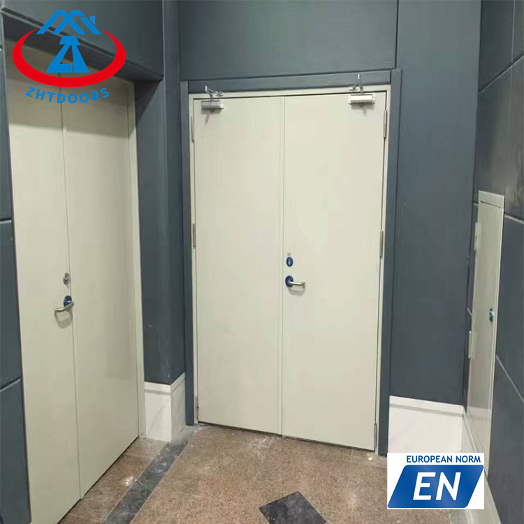 Custom wholesale cheap high quality EN 120 min double fire door