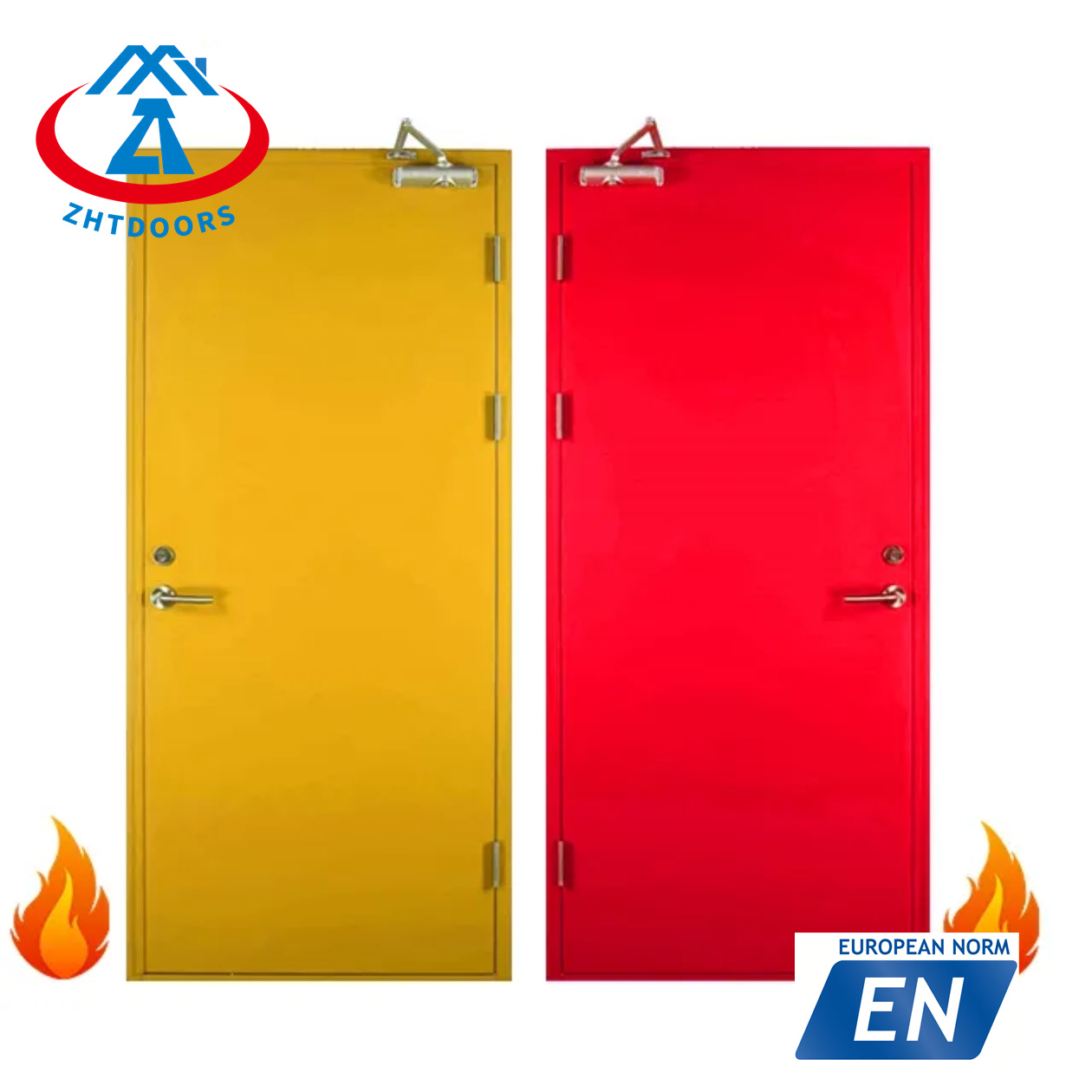 Top Quality Emergency Exit 3 Hours Fire Rated Steel Doors EN Standard