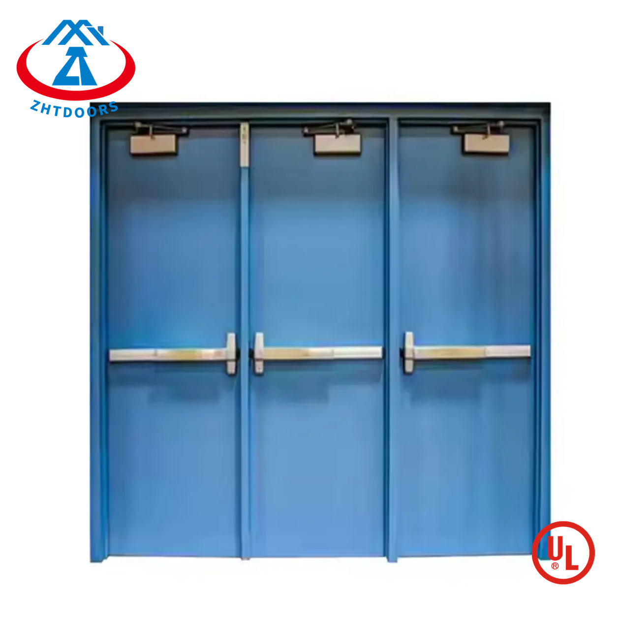 Foshan supplier fire rated emergency doors UL certified 120 minutes