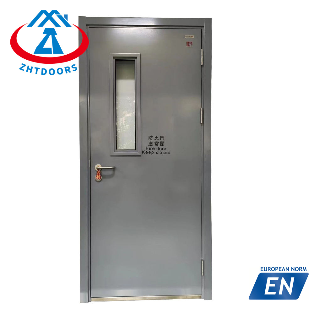 Professional customization steel frame entrance fireproof door EN approve 2 hours