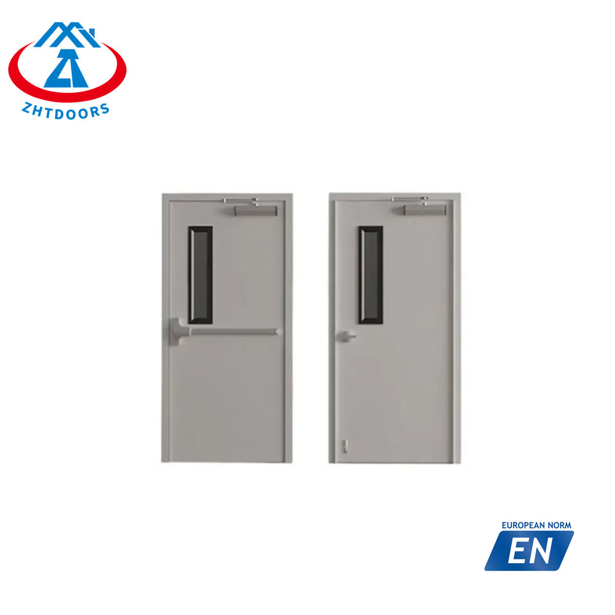 Factory Direct Sales 2 hours Commercial EN Certification Steel Fire Door