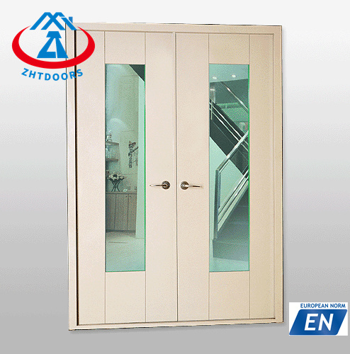 Credibility guaranteed EN approve 90 minutes fire rated steel door with window