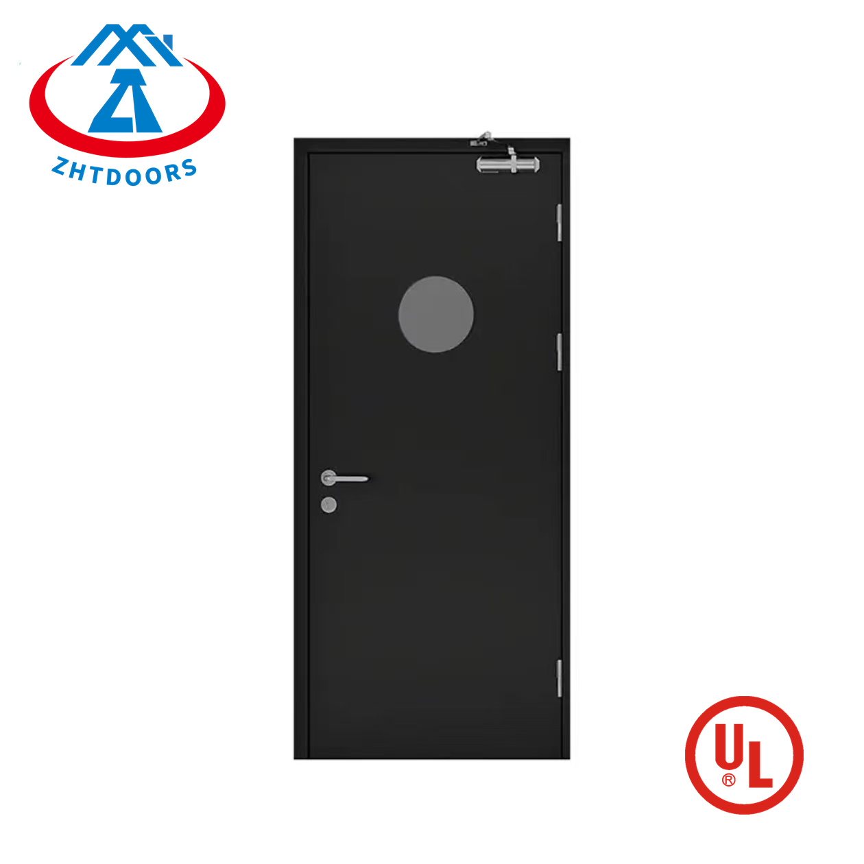 Customized size UL standard steel metal single opening fireproof door 30 minute