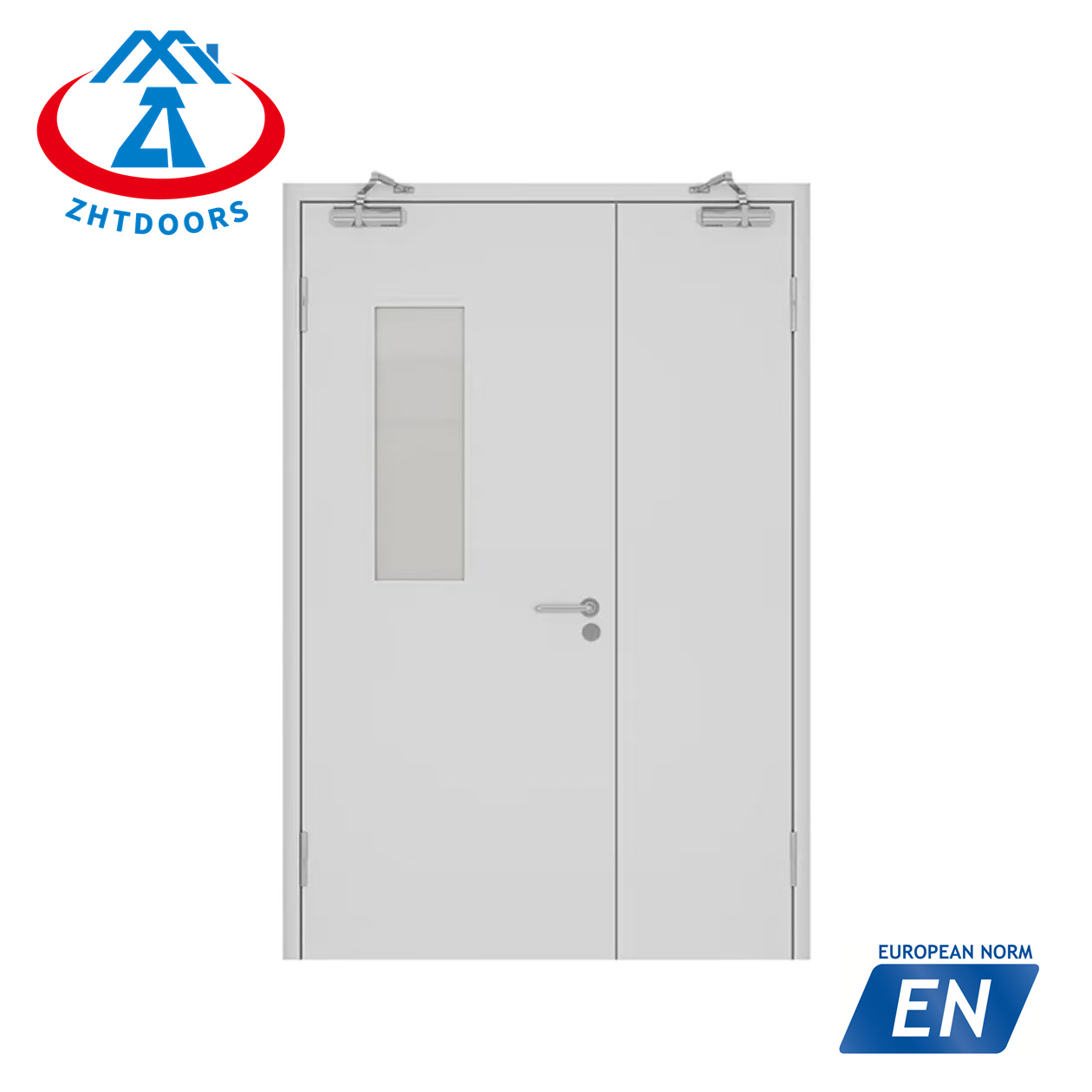 Emergency Double Exit Door EN Standard 180 min Emergency Fire Exit Proof Doors Hotel