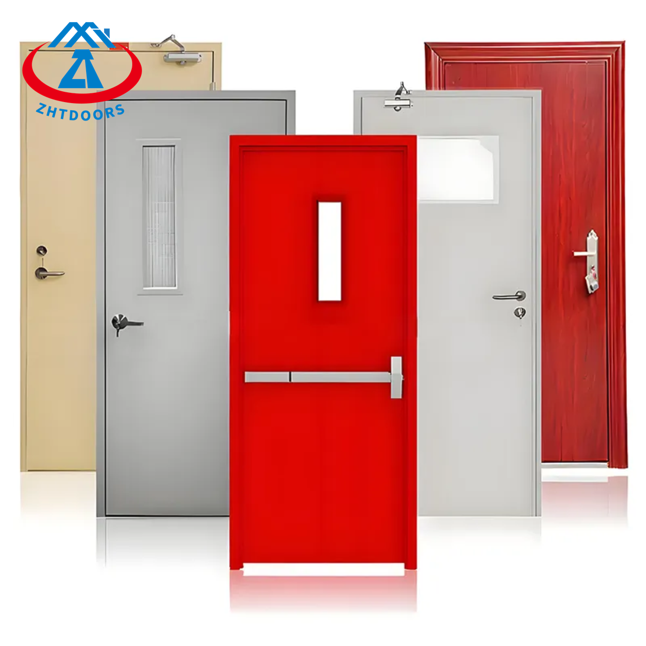 Wholesale Factory Price Durable America Emergency Door Double Panel Doors AS Standard 30 min