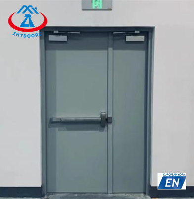 Emergency Double Exit Door Fire With Push bar EN Standard 180 min