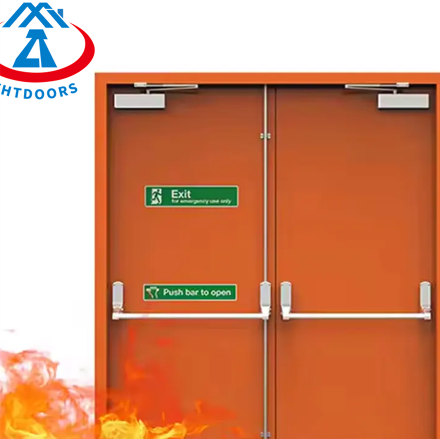 product-Safety Fireproof Sound Insulation Emergency Exit Fire-Rated Door BS Approve 90 Minutes-Zhong