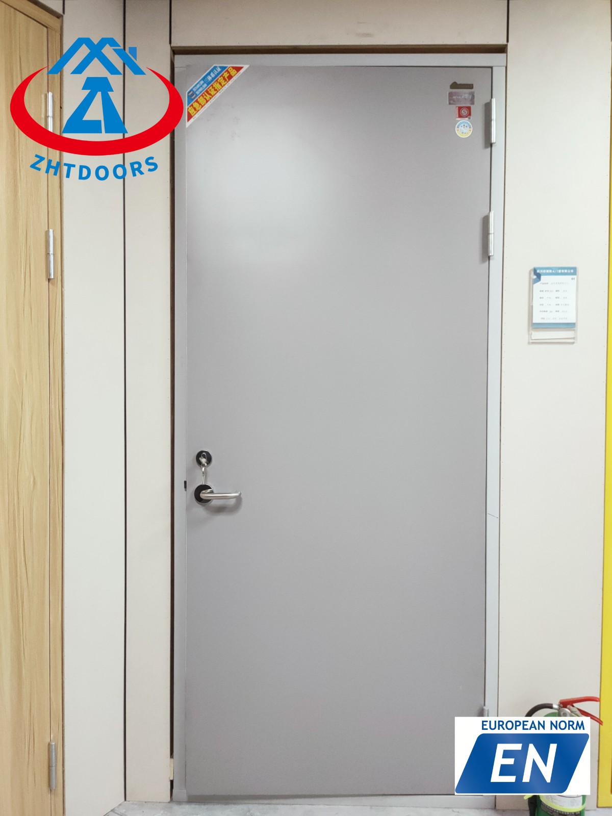 product-Professional Customization Fire Exit Rated Metal Door EN Certified 90 Minute-Zhongtai-img
