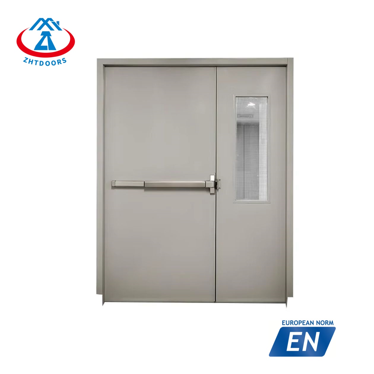 product-Zhongtai-Manufacturer EN approve 90 Minute Commercial Emergency Fire Exit Door-img