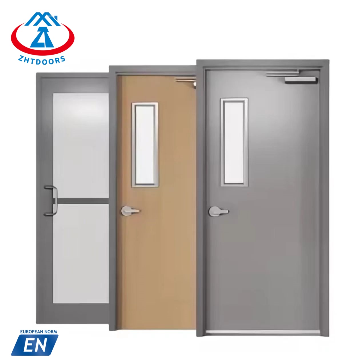 Cheap Fire Rated Steel Door Steel Fire Doors EN Certificate 60 min