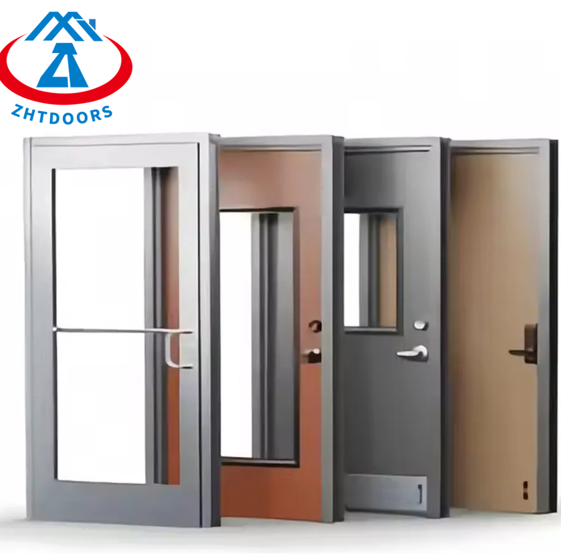 High safety high performance BS-certified emergency fire door 60 minutes