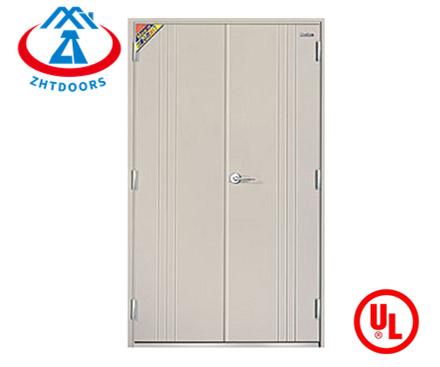 1 Hour Double Leaf Emergency Exit Steel  Fire Proof Door UL Approve
