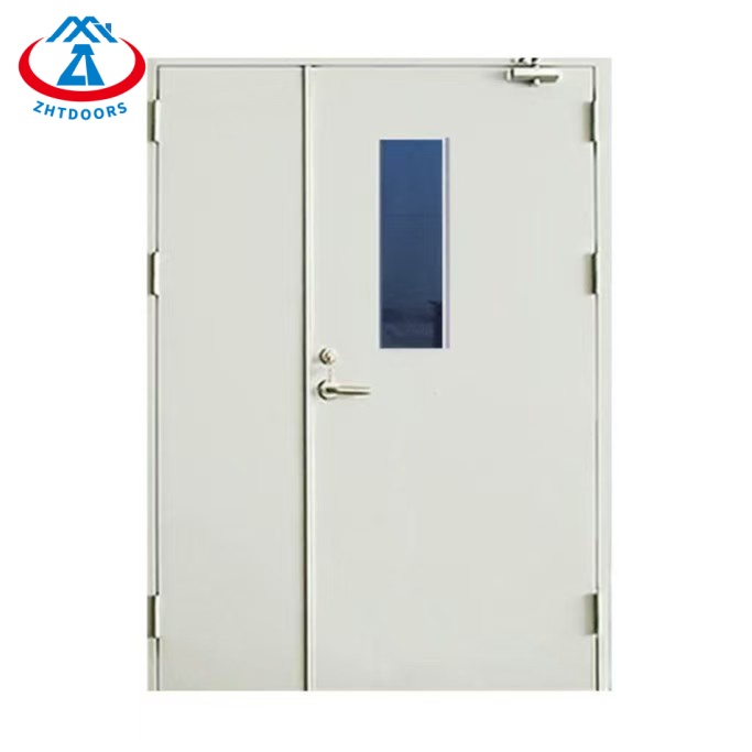 Customized Commercial AS Standard 30 Minute Sound Proof Steel Metal Door Economy