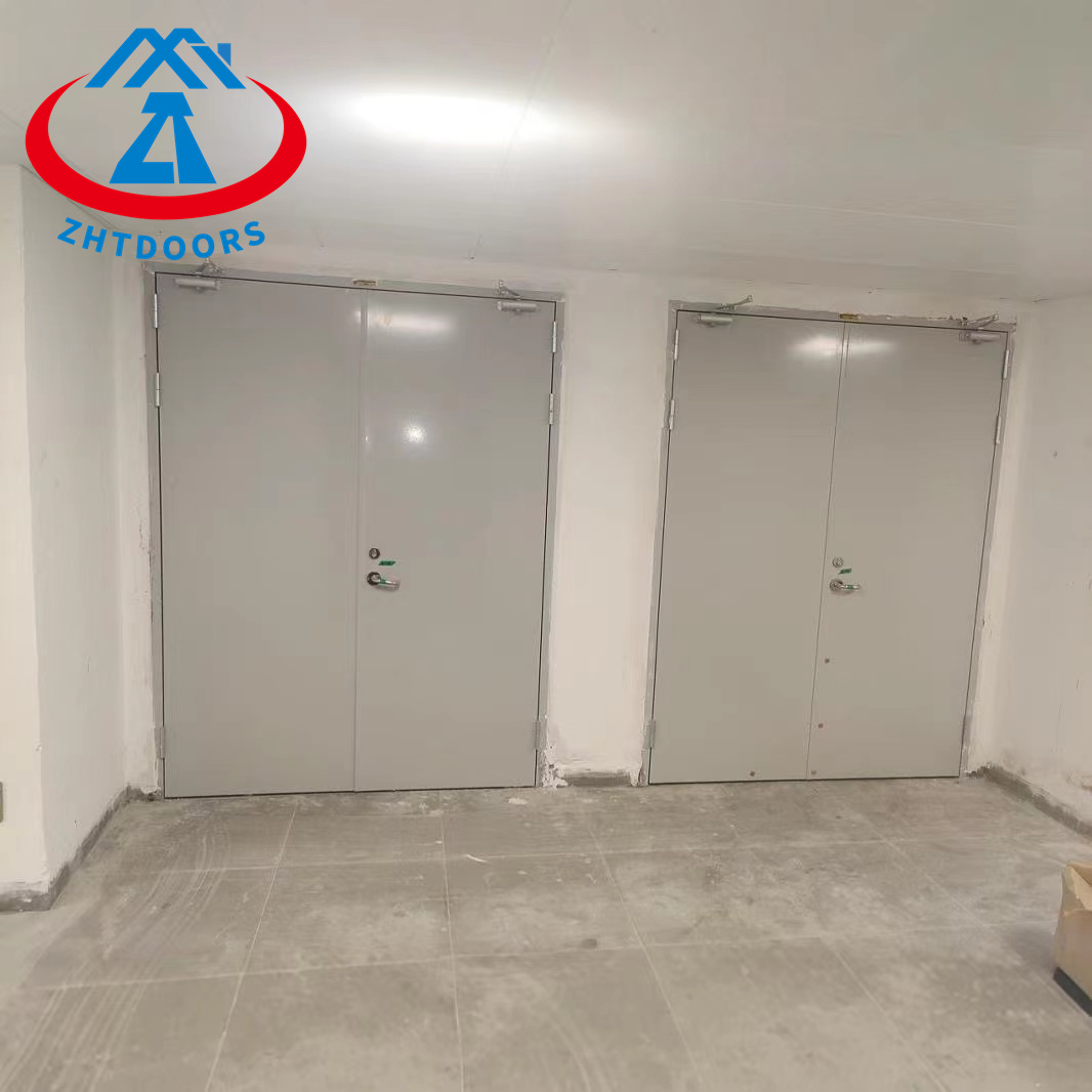 product-Manufacturer High Security Fire Safety Doors BS Standard 2 Hours Fireproof Metal Door-Zhongt