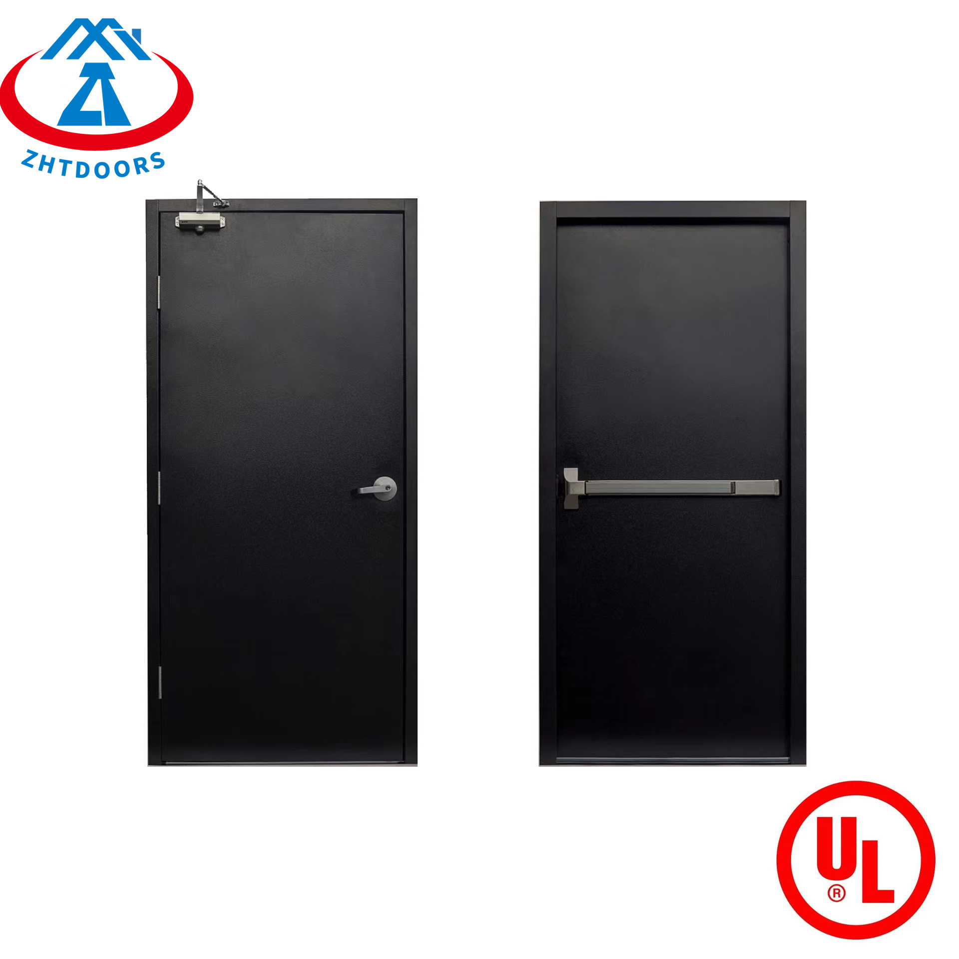 Professional Customization Fire Exit Rated Metal Door UL Certified 120 Minutes