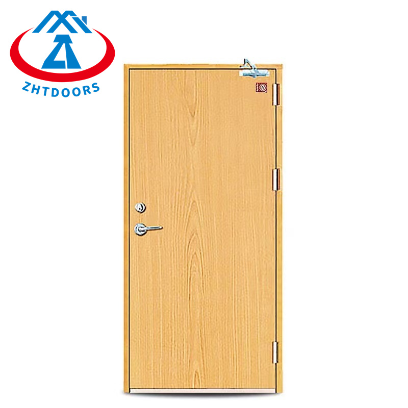 Durable wood fire exit door BS standard 60 minute fire rated door