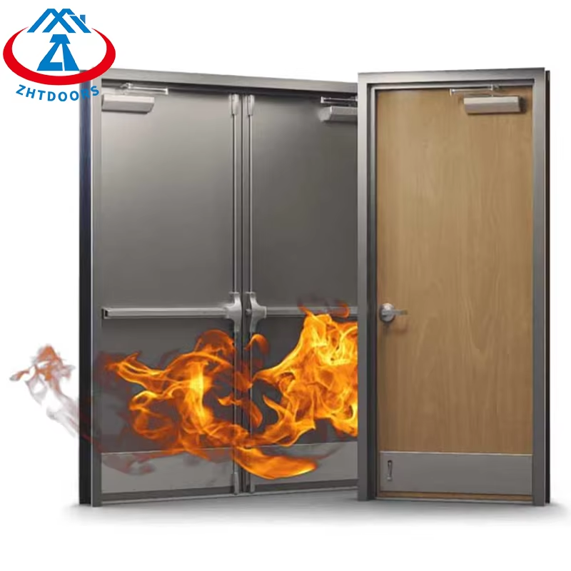 product-Low price AS approve 60 min emergency exit fire rated security door-Zhongtai-img