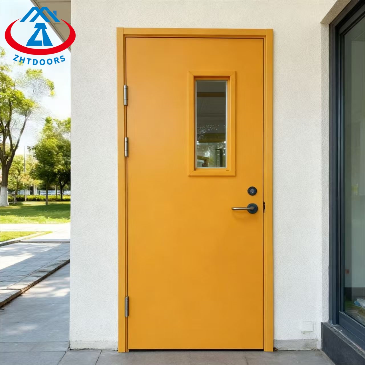 Reliable Manufacturer 90 Minutes Commercial Cheap Steel Door Doors AS Approve