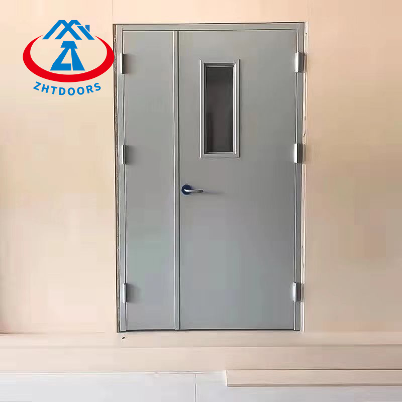 Manufacturer Custom Good Price AS Standard 90 Minute Metal Doors Emergency Steel Security