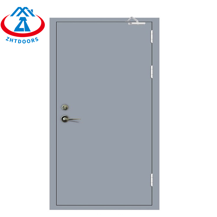 product-Good Finished Product Effect Fire Rated Steel Doors BS Standard 60 min-Zhongtai-img