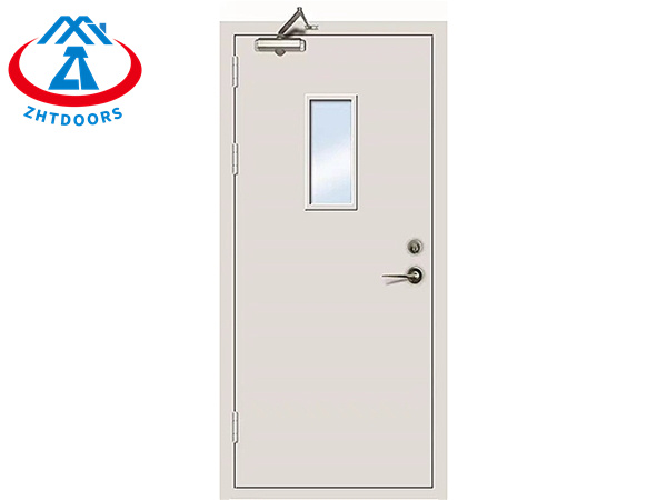 product-Transparent Price Steel Fire Reted Door with Push bar 60 min AS Approve-Zhongtai-img
