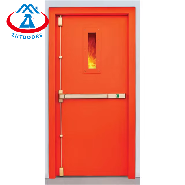 Labor Saving AS Standard 90 Minutes Emergency Fire Rated Door With Door Closer
