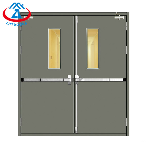 Color Customized AS Certificate 90 min Electrostatic Coating Fire Rated Doors