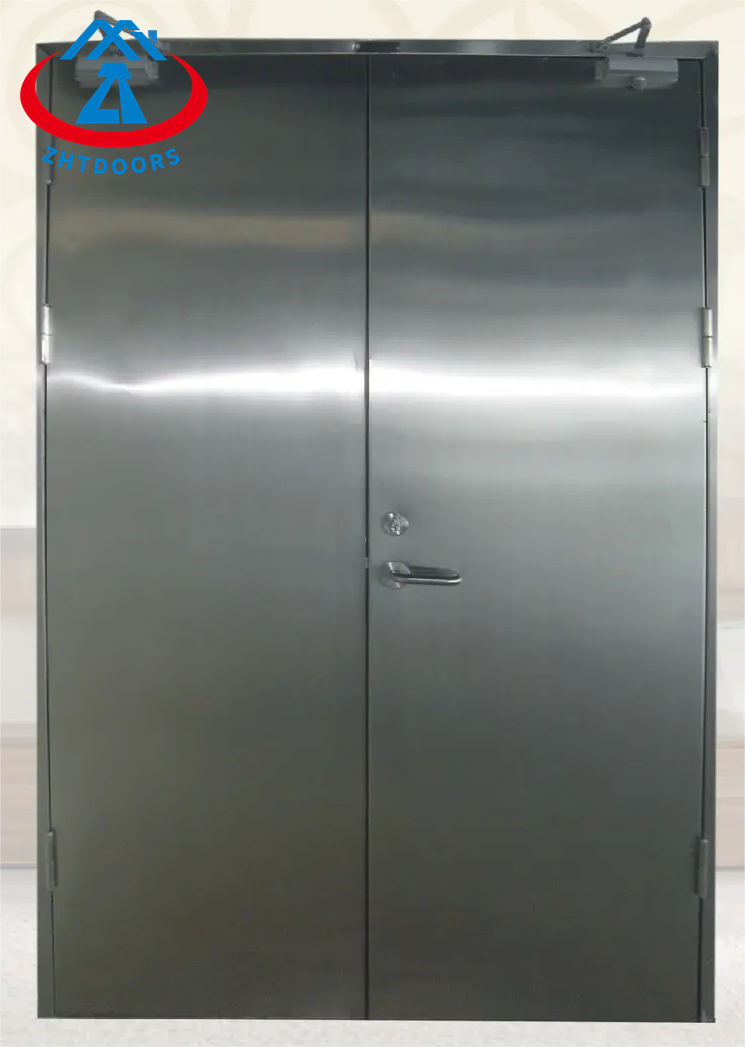Economical price AS Certificate 90 Minutes Double Steel Fire Door