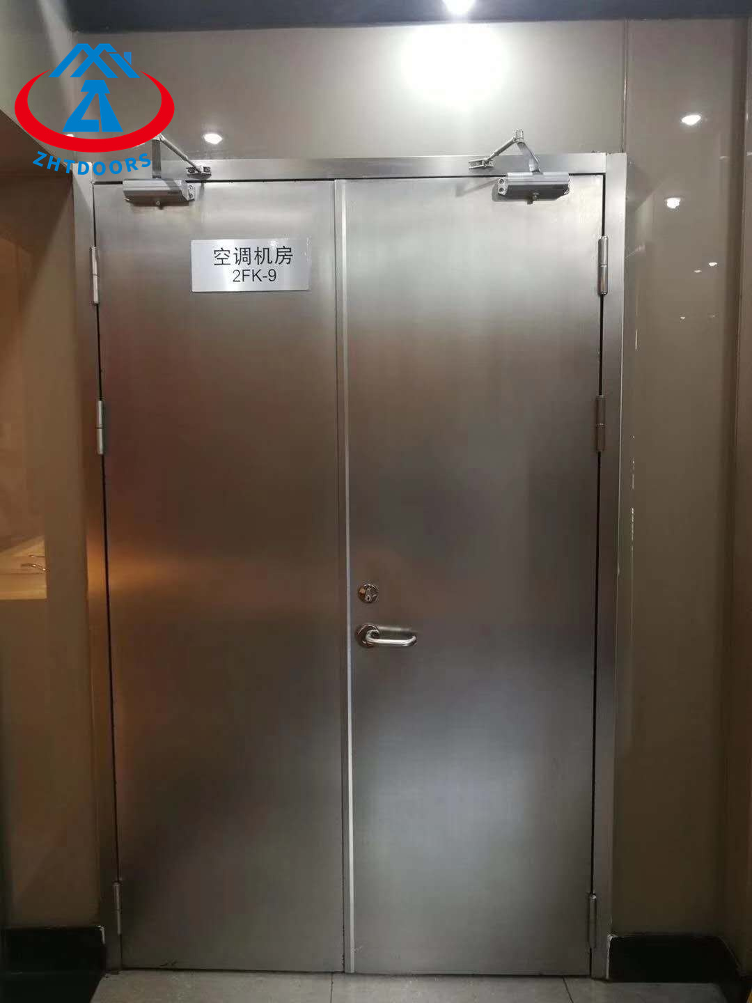 Commercial office 30 minute rated door fire proof single door for safety BS approve