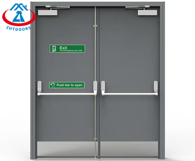 AS Standard 120 Minute Steel Fireproof Rated Door with Push bar