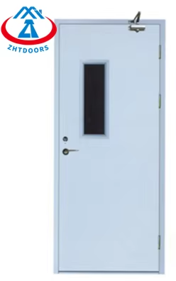 product-Zhongtai-Quality Assurance 30 Minute BS Certified Anti Fire Rated Resistant Commercial Doors