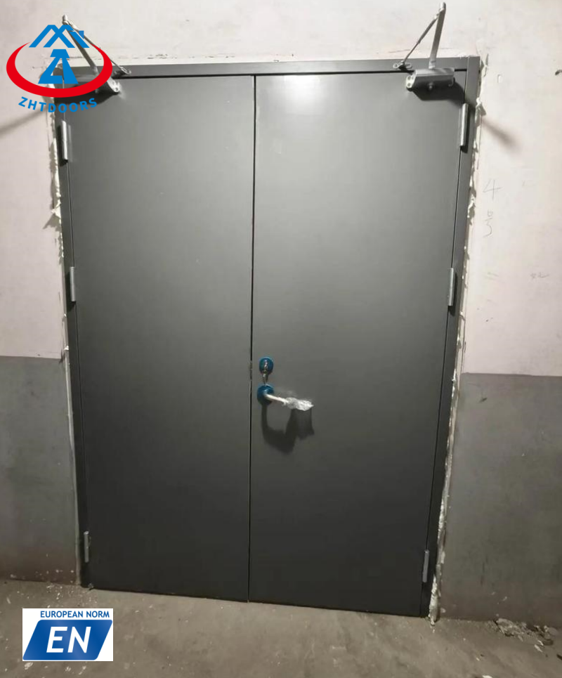 Fireproof Galvanized Security Steel Security Door 30 min EN Approve