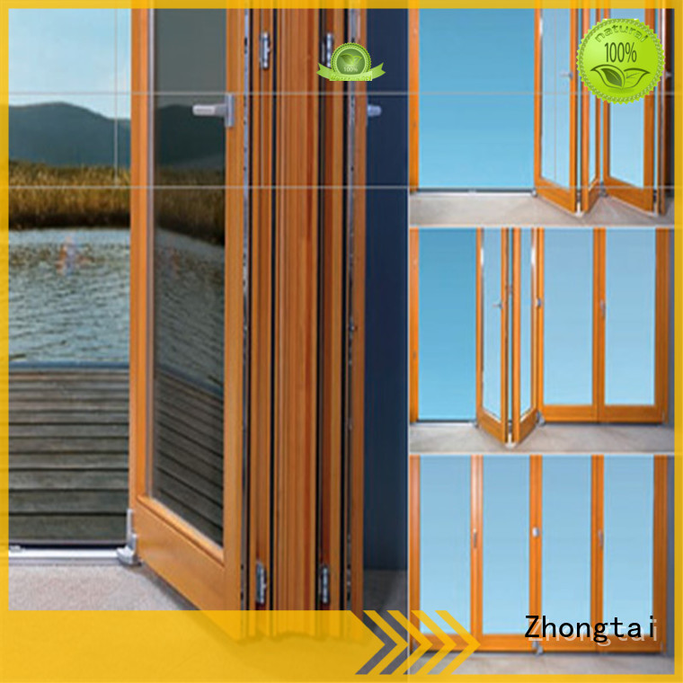aluminium patio doors prices finished exterior Zhongtai Brand