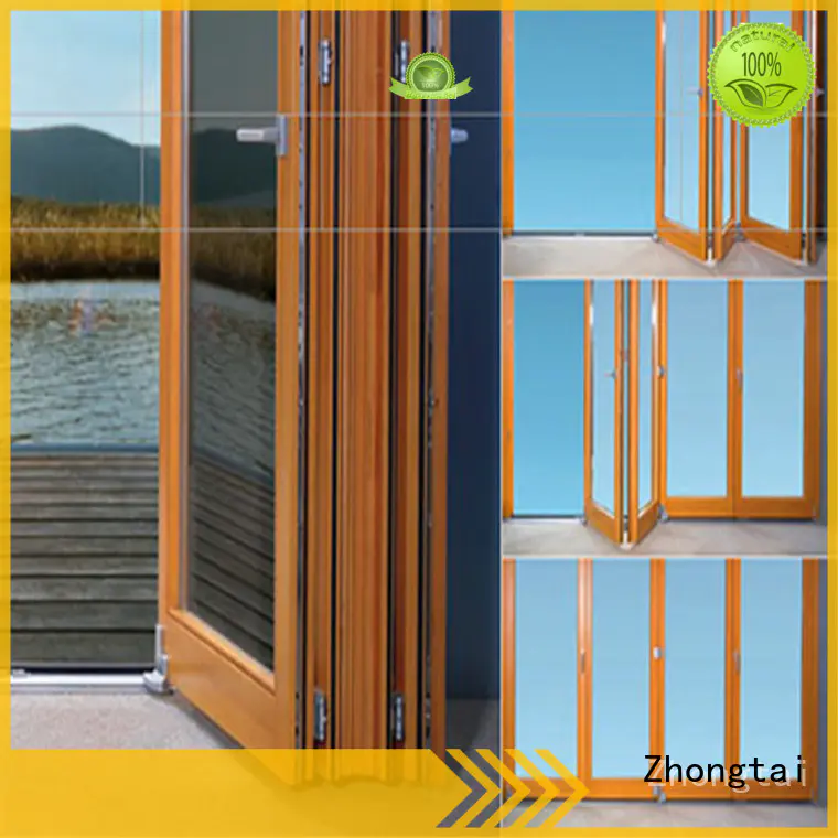 aluminium patio doors prices finished exterior Zhongtai Brand
