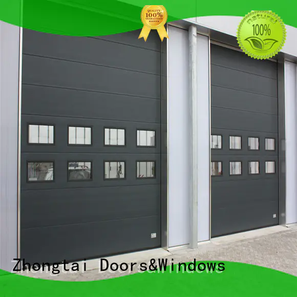 Zhongtai white industrial garage doors supply for large building