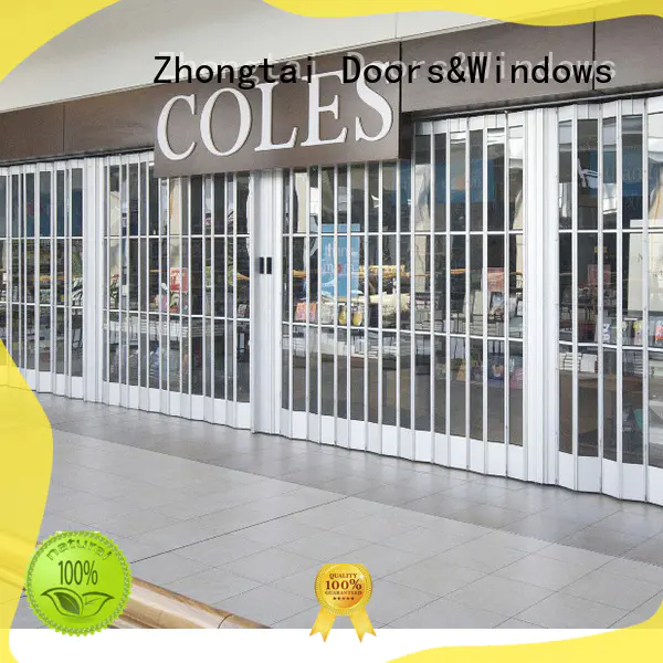 Zhongtai horizontal shop shutter suppliers for supermarket