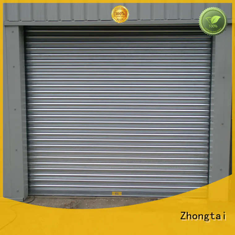 Zhongtai commercial steel roll up doors manufacturers for house