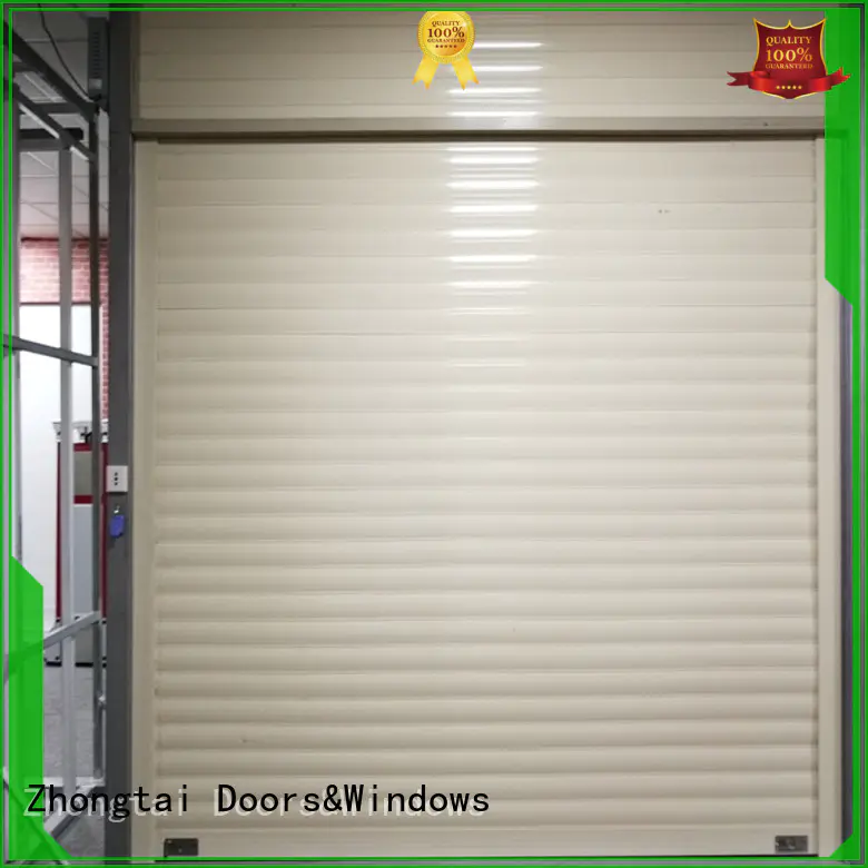 Zhongtai Brand shutter durable finished aluminium rolling door durable