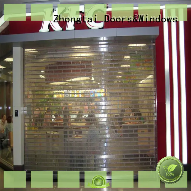 Zhongtai Top shop roller doors company for supermarket