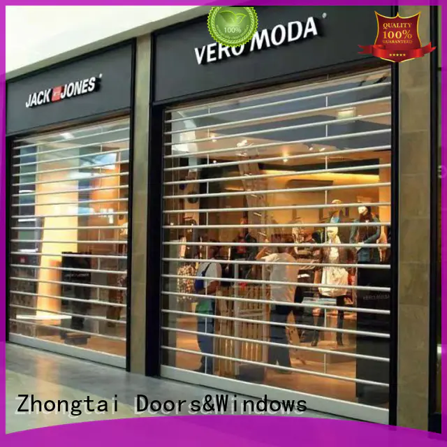 Zhongtai popular shop roller doors suppliers for commercial shop