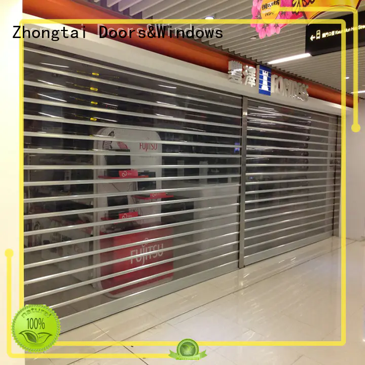 Custom shop roller doors stainless for sale for clothing store
