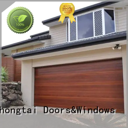Zhongtai remote control electric garage doors supply for commercial streets