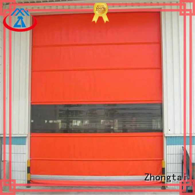 Zhongtai freezing high speed shutter door factory for warehouse