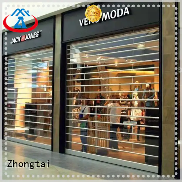 Zhongtai Best shop shutter prices company for window display