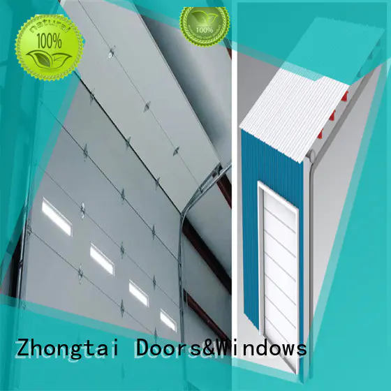 Zhongtai surface industrial garage doors for business for workshop