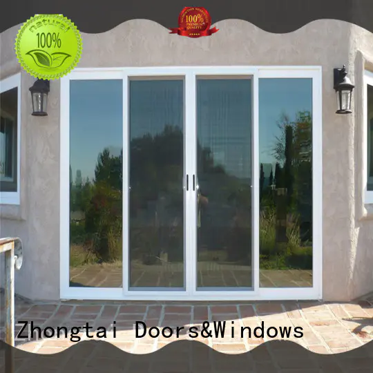 safety aluminium french doors frame company for cafe shop
