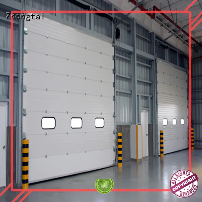 Zhongtai safety industrial garage doors factory for workshop