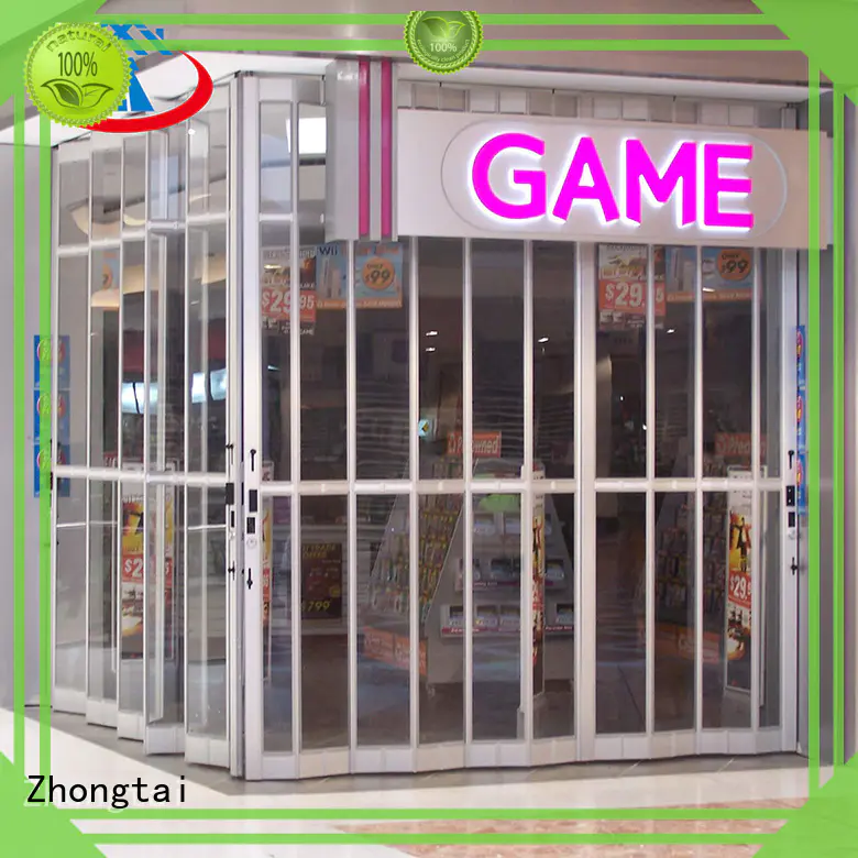 security display commercial Zhongtai Brand polycarbonate overhead doors factory